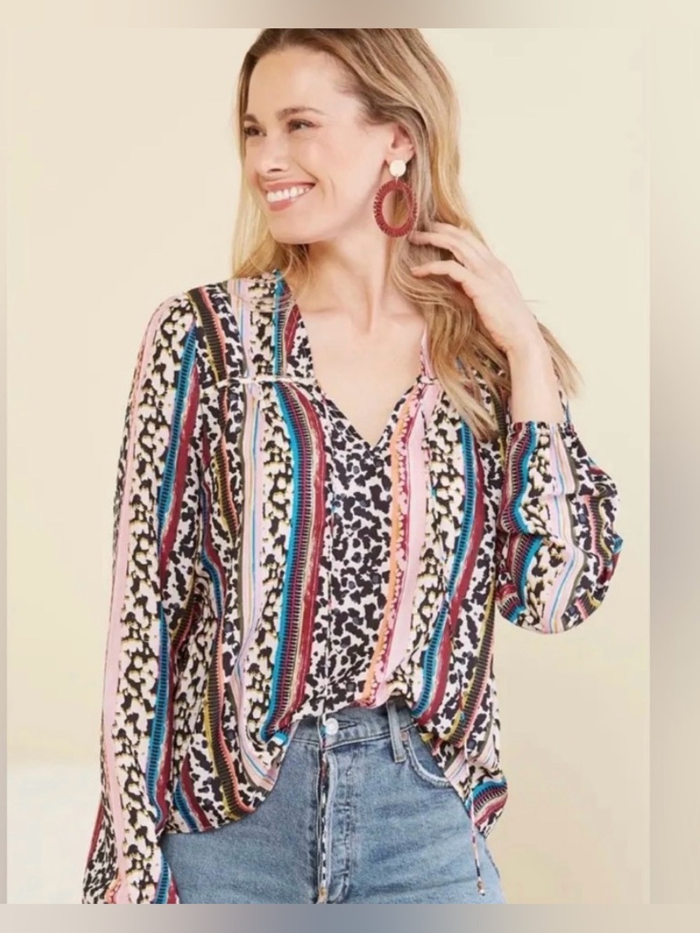 Marie Oliver Phoebe Peasant Boho
Blouse Top Size XS
